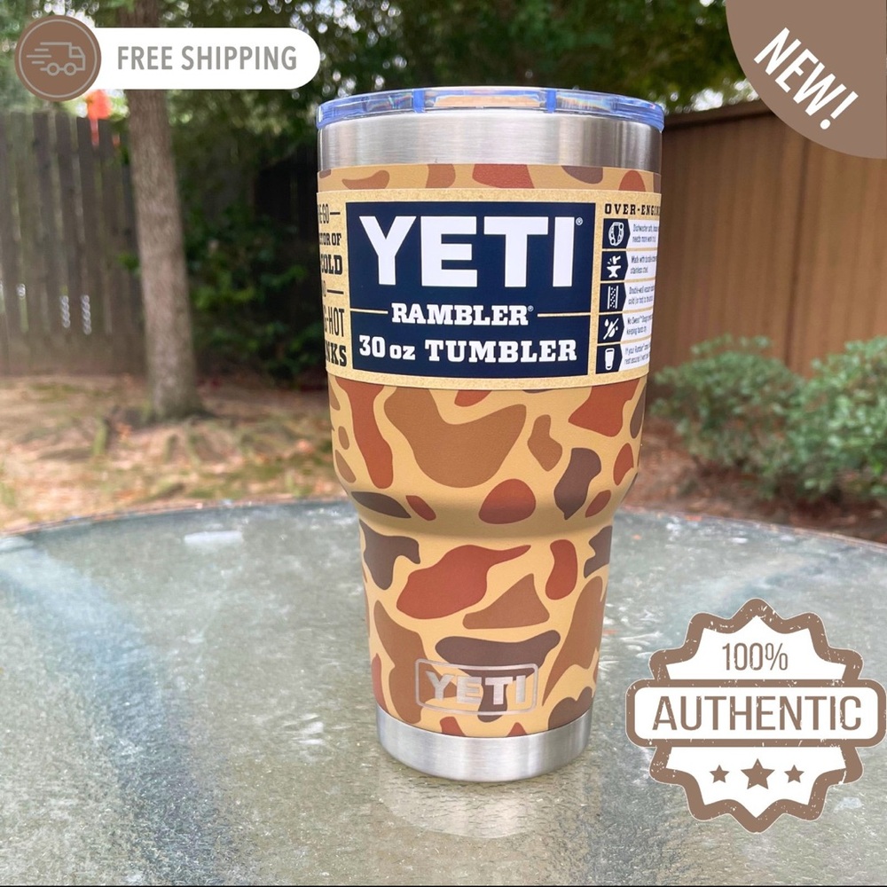 YETI Rambler 30 oz Tumbler - Brown and Tan Camo